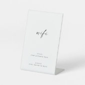 Wifi情報台座標識 台座サイン (正面)