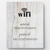 WiFi情報*モダンホスピタリティ* 素朴 フォトプラーク (正面)