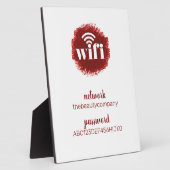 Wifi情報*モダンホスピタリティ*美しい フォトプラーク (側面)