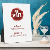 Wifi情報*モダンホスピタリティ*美しい フォトプラーク (側面)