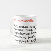 WiFi私のパスワードは長いです コーヒーマグカップ (正面左)