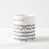 WiFi私のパスワードは長いです コーヒーマグカップ (中央)
