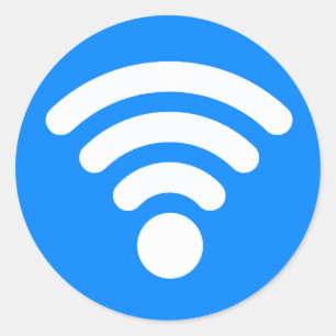 Wifi記号 ラウンドシール