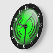 WiFi記号 ラージ壁時計 (傾斜)