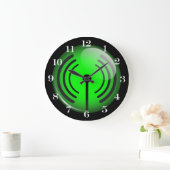 WiFi記号 ラージ壁時計 (ホーム)