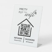 WiFi詳細かわいらしはWiFi QRコードに対応 台座サイン (正面)