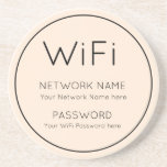 WiFi詳細シンプルタイポグラフィ独身のライ縁どン コースター<br><div class="desc">WiFi詳細保は常に簡単にで利用できシンプルるだけでなく、コーヒーテーブルのスタイルで訪問者がアクセスできます。関連する情報は単に黒いタイポグラフィでミニマルき、ネットワーク情報とパスワードを簡単にカスタマイズできます。また、クリームの背景を別の色に変更すもしる場合もカスタマイズ可能である。</div>