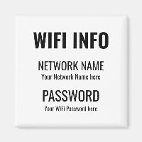 WiFi詳細シンプルブラックタイポグラフィ白