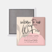 WiFi詳細抽象芸術図形へようこ葉そ マグネット (正面/裏面)