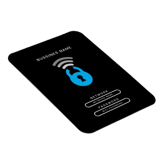 WiFi鍵テックロゴテンプレート マグネット (右側)