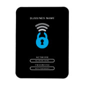 WiFi鍵テックロゴテンプレート マグネット (縦)