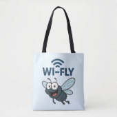 Wifi おもしろい トートバッグ (正面)