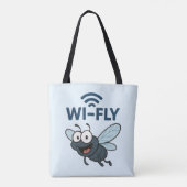 Wifi おもしろい トートバッグ (裏面)