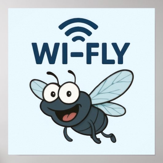 Wifi おもしろい ポスター (正面)