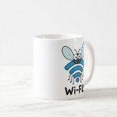 Wifi インターネット コーヒーマグカップ (正面右)