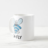Wifi インターネット コーヒーマグカップ (正面左)