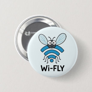 Wifi インターネット 缶バッジ