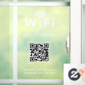 Wifi デカール | オフィス・店舗用ネットワーク表示 ウィンドウサイン (ホーム)