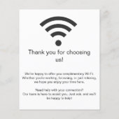 Wifi ネットワーク | QRコード インターネット スキャンで接続 チラシ (裏面)