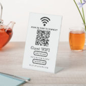 WiFi / メニューQRコードサイン 台座サイン (インサイチュ)
