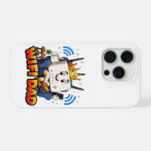 WIFI DAD 楽しいルーターキャラ iPhoneケース (裏面横)