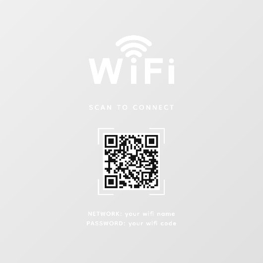 Wifi Decal | Office & Storefront Network Display ウィンドウサイン (シート)