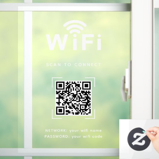Wifi Decal | Office & Storefront Network Display ウィンドウサイン (ホーム)