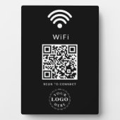 WiFi Info Plaque with QR Code for Easy Logins フォトプラーク (正面)