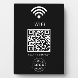 WiFi Info Plaque with QR Code for Easy Logins フォトプラーク