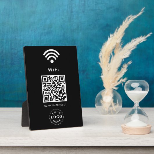 WiFi Info Plaque with QR Code for Easy Logins フォトプラーク (側面)