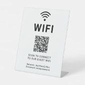 Wifi Info Sign Connect Online Minimal Modern 台座サイン (正面)