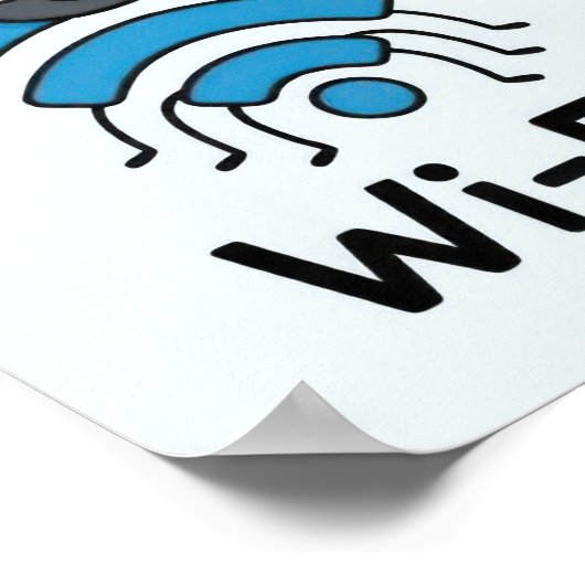 Wifi Internet ポスター (角)