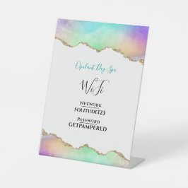 WiFi Internet Password エレガント Dayスパ 台座サイン