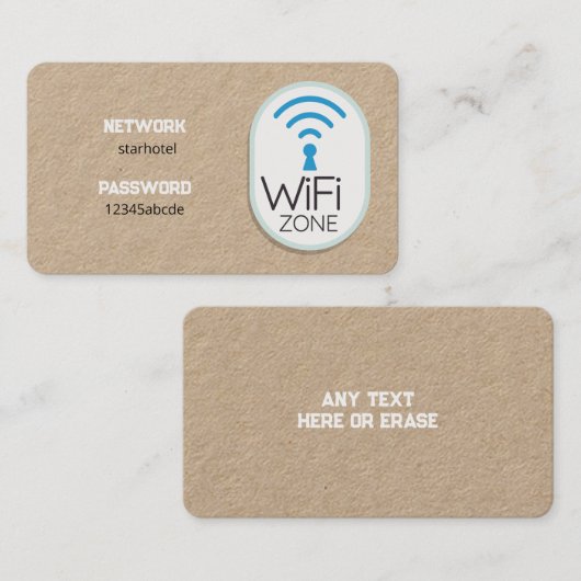 Wifi Internet Premium 名刺 (正面/裏面)