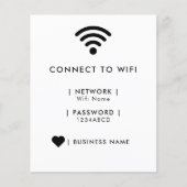 Wifi Network and Password Business Retail チラシ (正面)