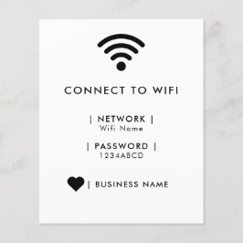 Wifi Network and Password Business Retail チラシ