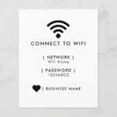 Wifi Network and Password Business Retail チラシ (正面)