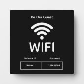 Wifi Network and Password Business Retail フォトプラーク (正面)