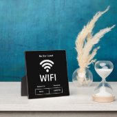 Wifi Network and Password Business Retail フォトプラーク (インサイチュ)