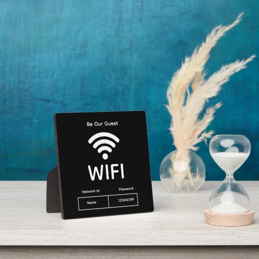 Wifi Network and Password Business Retail フォトプラーク (インサイチュ)