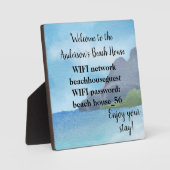 Wifi Network and Password Business Retail フォトプラーク (正面)