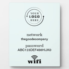 Wifi Network and Password Business Retail フォトプラーク