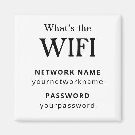 Wifi Network and Password Business Retail マグネット