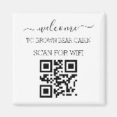 Wifi Network and Password Business Retail plaque マグネット (正面)