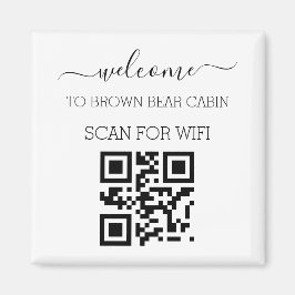 Wifi Network and Password Business Retail plaque マグネット