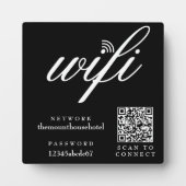 Wifi Network and Password QR Code Sign フォトプラーク (正面)