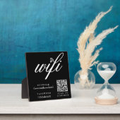 Wifi Network and Password QR Code Sign フォトプラーク (インサイチュ)