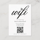 Wifi Network Password QR Code 名刺 (正面)