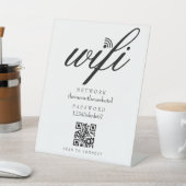 Wifi Network Password QR Code Business Retail 台座サイン (インサイチュ)