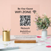Wifi Network | QR Code Internet Scan to Connect アクリルサイン (ウェディング)